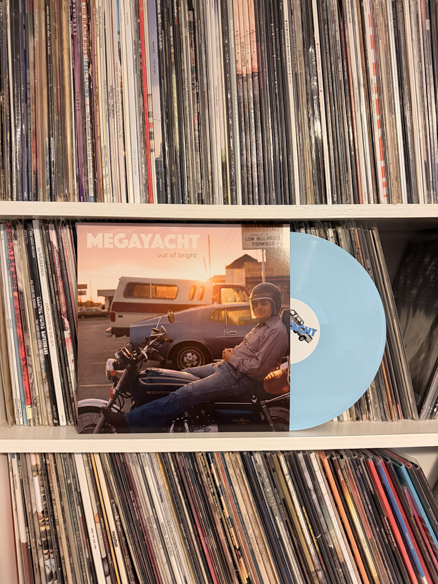 Out Of Bright jacket and baby blue vinyl