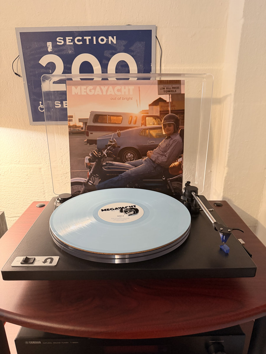Out Of Bright vinyl on a turntable